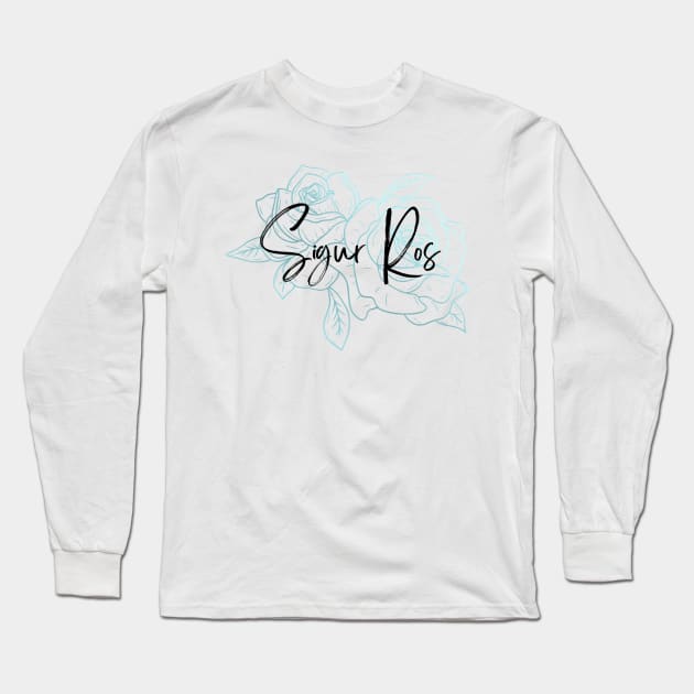 Sigur Ros blue rose Long Sleeve T-Shirt by Micapox